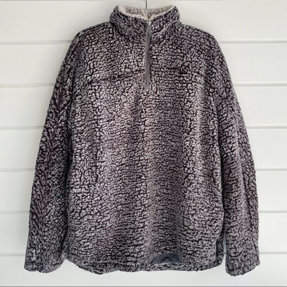 Thread & Supply Wubby Sherpa Pullover Sweatshirt Size Large - Picture 4 of 16